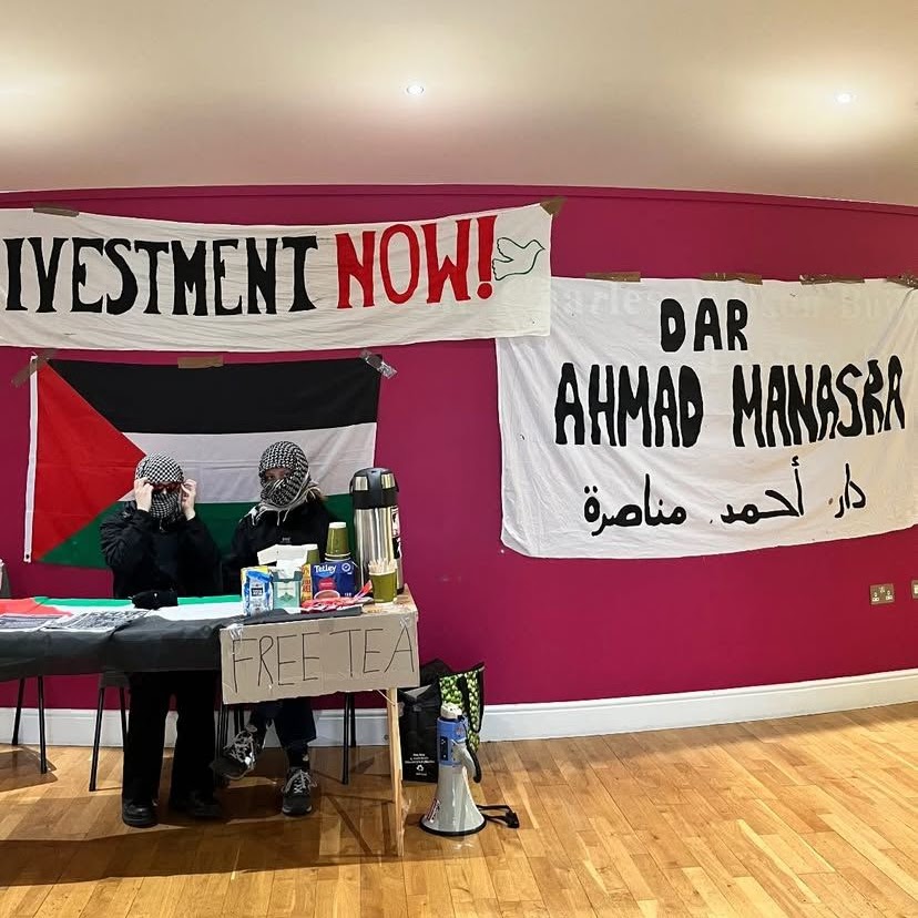 Protesters occupy Charles Wilson Building