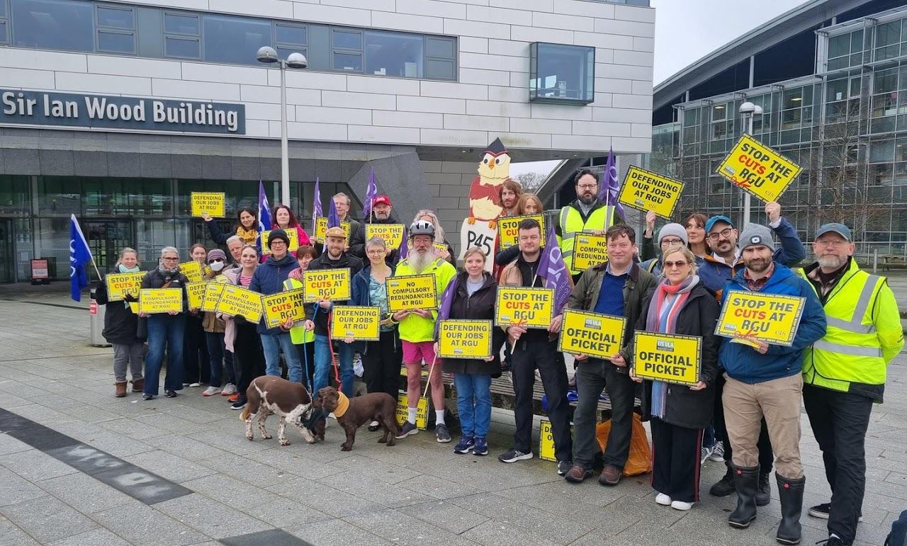 Robert Gordon University lecturers go on strike