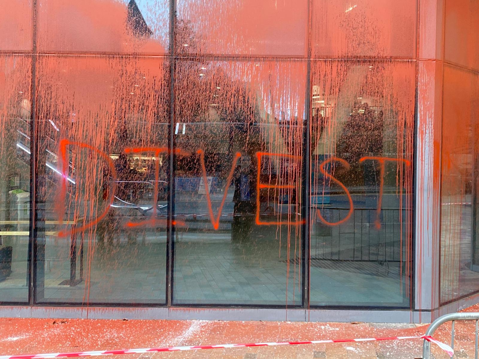 Breaking: JMS spray-painted again 