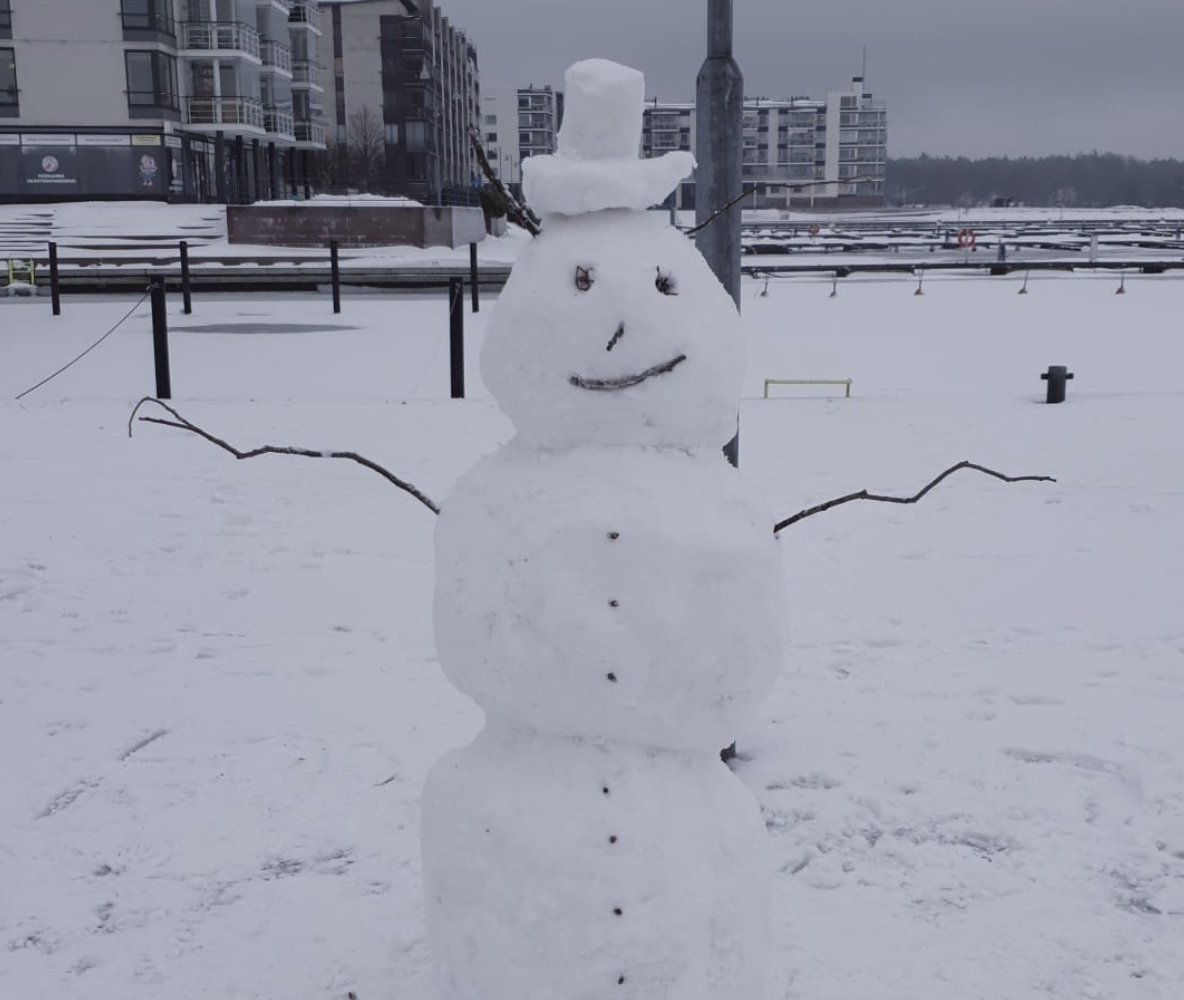 A snowman named Johnny: